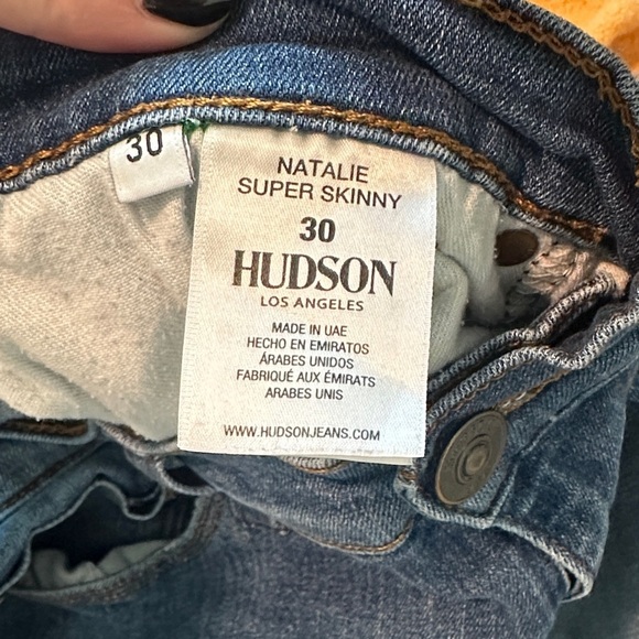 Hudson Jeans Distressed Natalie Super Skinny Jeans size 30 - Picture 5 of 5